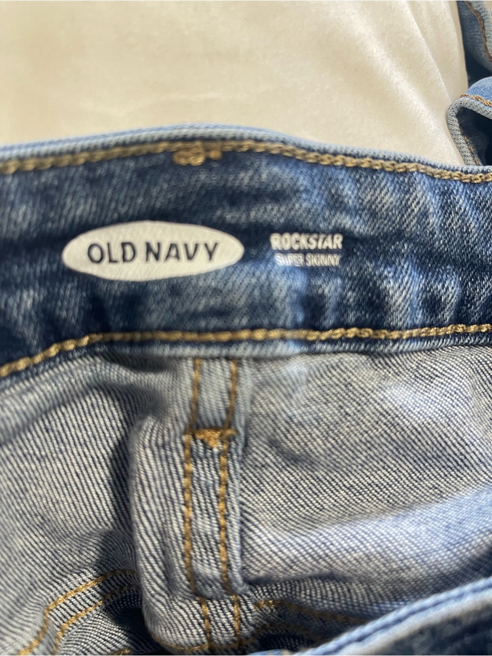 Old Navy Rockstar Super Skinny Light Blue Jeans